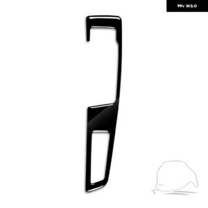 BMW 5シリーズ F10 2011-2017 ピアノブラック ギア シフト パネル 装飾カバー 車内 カスタム アクセサリー ステッカー - Black RHD B