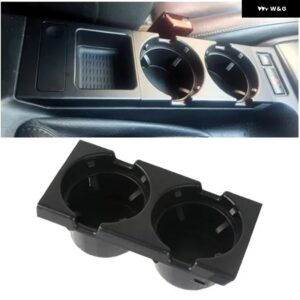 BMW ドリンクカップ ホルダー 3シリーズ E46 E90 325I 328I 323I プラスチック ピーチプリント飲料コーヒー ホルダー 自動車 インテリア - black