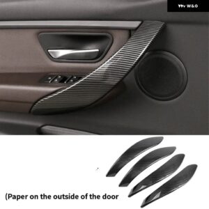 BMW 3シリーズ F30 F34 アクセサリーギア アームレスト 中央 アームレスト ボックス ステッカー カーボンテクスチャ インテリア パネル 320 328 - Door Handle