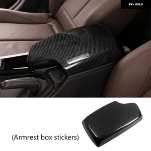 BMW 3シリーズ F30 F34 アクセサリーギア アームレスト 中央 アームレスト ボックス ステッカー カーボンテクスチャ インテリア パネル 320 328 - Armrest