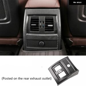 BMW 3シリーズ F30 F34 アクセサリーギア アームレスト 中央 アームレスト ボックス ステッカー カーボンテクスチャ インテリア パネル 320 328 - Rear exhaust