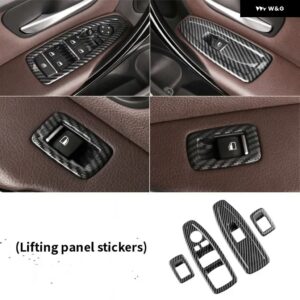 BMW 3シリーズ F30 F34 アクセサリーギア アームレスト 中央 アームレスト ボックス ステッカー カーボンテクスチャ インテリア パネル 320 328 - Window lift