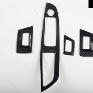 BMW 5シリーズ F10 525 2011-2016 アクセサリーカーボンパターン室内装飾ギアエア アウトレットドアハンドル ABS ステッカー - window button panel