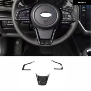 スバル RHD 2023 2024 インテリア アクセサリー エアコン ベントドアハンドル 窓アッパー ギア シフト PANLE カバー - steering　wheel　cover