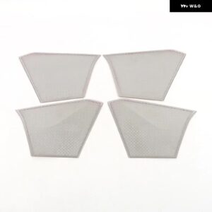 BMW X1 IX1 U11 2023 2024ドア スピーカー アピラー 計器 パネル スピーカー カバー トリム フレーム ステッカー インテリア アクセサリー - silver 4 door horn