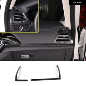 BMW ABS カーボン X3 G01 2022+ インテリア アクセサリーウィンドウスイッチ ギア シフト パネル センター コントロール エアベント カバー - Center Control Strip