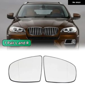 BMW X5 E70 2007-2013 X6 E71 E72 2008-2014 加熱サイドミラー ガラスドア ウイング リアビューバックミラー ガラスアクセサリー - 1 right and 1 Left