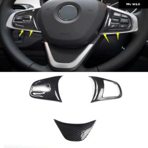 BMW RHD X1 F48 2016-21 ABS カーボンセンター コントロール ウィンドウリフト ギア シフト パネル 装飾カバー トリム - steering wheel low
