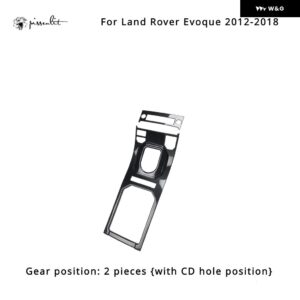 ランドローバー EVOQUE 2012-2018 インテリア モールディングアクセサリーカーボン スタイル ギア シフト パネル センター コンソール 装飾 LHD