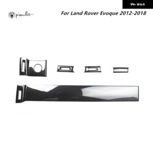 ランドローバー EVOQUE 2012-2018 インテリア モールディングアクセサリーカーボン スタイル ギア シフト パネル センター コンソール 装飾 LHD