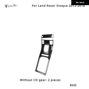 ランドローバー EVOQUE 2012-2018 インテリア モールディングアクセサリーカーボン スタイル ギア シフト パネル センター コンソール 装飾 LHD