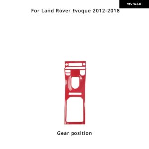 ランドローバー EVOQUE 2012-2018 インテリア モールディングアクセサリーカーボン スタイル ギア シフト パネル センター コンソール 装飾 LHD