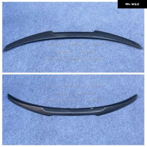 BMW 5 F10シリーズ 2010-2017 スポイラー ABS プラスチック プライマーカラー M4 スタイル リア トランク リップ スポイラー カー スタイリング - Carbon Fiber Look