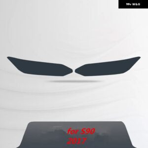 ボルボ S60 XC90 XC60 V90 アクセサリー ヘッドライト フィルムカラーブラックスモークマットライト ヘッドライト フィルム ステッカー - for S90 2017