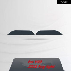 ボルボ S60 XC90 XC60 V90 アクセサリー ヘッドライト フィルムカラーブラックスモークマットライト ヘッドライト フィルム ステッカー - for V90 2018 Fog lig