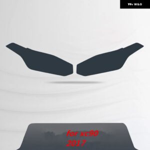 ボルボ S60 XC90 XC60 V90 アクセサリー ヘッドライト フィルムカラーブラックスモークマットライト ヘッドライト フィルム ステッカー - for xc90 2017