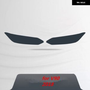 ボルボ S60 XC90 XC60 V90 アクセサリー ヘッドライト フィルムカラーブラックスモークマットライト ヘッドライト フィルム ステッカー - for V90 2018