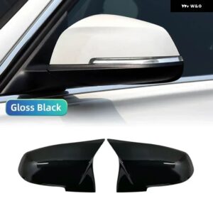 BMW バックミラー カバー キャップ ホワイト ブラック シリーズ 1 2 3 4 X M 220I 328I 420I F20 F21 F22 F23 F30 F32 F33 F36 X1 - Gloss Black