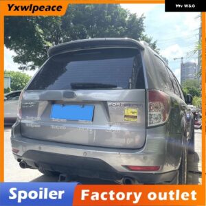スバル フォレスター スポイラー 2008-12 ABS プラスチック 未塗装プライマーカラーリアルーフ スポイラー トランク リップウィング - Unpainted
