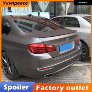 BMW 5シリーズ F10 F18 2010-2016 520I 528I 535I 530I 525I M5 ABS プラスチック 未塗装色リア トランク スポイラー カーアクセサリー - WHITE
