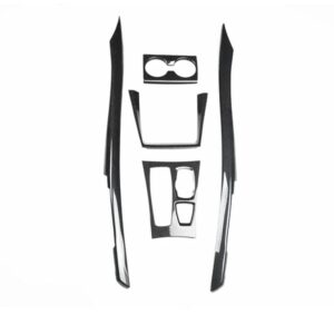BMW X5 E70 2008-13 ABS カーボン スタイル アクセサリー室内装飾モールディングカバー トリム ステッカー - Gear shif A 5PCS