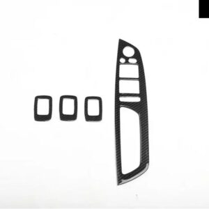 BMW X5 E70 2008-13 ABS カーボン スタイル アクセサリー室内装飾モールディングカバー トリム ステッカー - R Windows Control