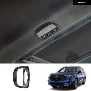 スバル フォレスター 2025 ABS インテリア ACCESSORIE 車 フロントリア ルーフ読書灯ランプスイッチランプ シェード パネル - red　abs　carbonfiber