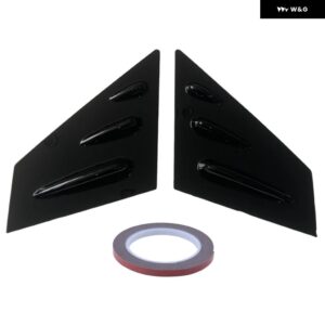 スバル 2個 サイドウィンドウルーバースクープカバー ベント WRX STI 4-DR 2015-21 カーアクセサリー - glossy　black