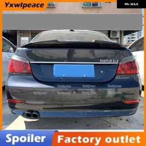 BMW PSM スタイル カーボン/ABS リア トランク スポイラー 5シリーズ E60 520 525 528 2004-09 - Unpainted