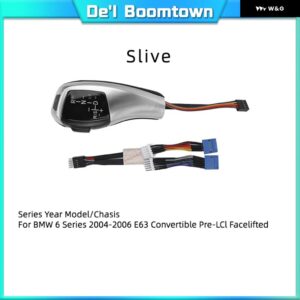 BMW LED ギアノブ シフト シフター レバー 1 3 5 6シリーズ E90 E60 E46 85 E86 E39 E53 E92 E87 E93 E83 X1 X3 Z4 E89 カーアクセサリー - E63 Sliver