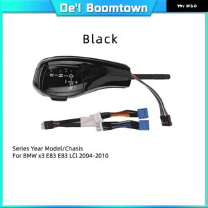 BMW LED ギアノブ シフト シフター レバー 1 3 5 6シリーズ E90 E60 E46 85 E86 E39 E53 E92 E87 E93 E83 X1 X3 Z4 E89 カーアクセサリー - E83 Black