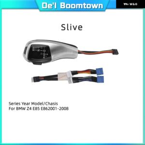 BMW LED ギアノブ シフト シフター レバー 1 3 5 6シリーズ E90 E60 E46 85 E86 E39 E53 E92 E87 E93 E83 X1 X3 Z4 E89 カーアクセサリー - Z4 E85 E86 Sliver