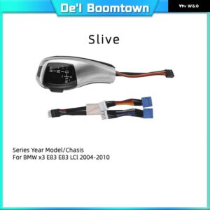 BMW LED ギアノブ シフト シフター レバー 1 3 5 6シリーズ E90 E60 E46 85 E86 E39 E53 E92 E87 E93 E83 X1 X3 Z4 E89 カーアクセサリー - E83 Sliver