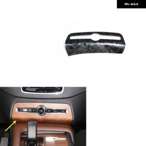 ボルボ XC90 2015 16 17 18 19 20 21 22 23 プラスチック 黒木目調 装飾 アクセサリー インテリア ギア トリム ステッカー - air panel