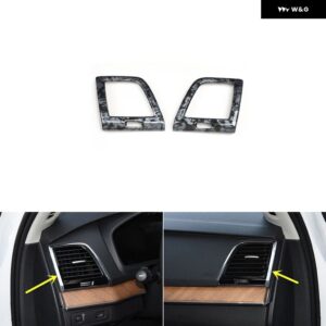 ボルボ XC90 2015 16 17 18 19 20 21 22 23 プラスチック 黒木目調 装飾 アクセサリー インテリア ギア トリム ステッカー - Side air vent