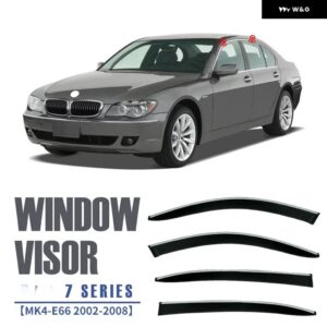 BMW 740LI E66 F02 G12 G70 ウィンドウバイザー アクセサリーブライトストリップウィンド ディフレクター バイザー レインガードドアバイザー - E664