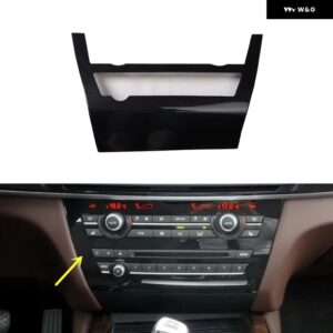 BMW X5 F15 2014-18 右ハンドル ABS カーボン スタイル 装飾 アクセサリー インテリア トリム ステッカー - CD central control