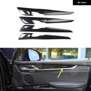 BMW X5 F15 2014-18 右ハンドル ABS カーボン スタイル 装飾 アクセサリー インテリア トリム ステッカー - Type B door trim
