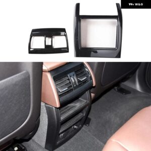 BMW X5 F15 2014-18 右ハンドル ABS カーボン スタイル 装飾 アクセサリー インテリア トリム ステッカー - A Rear air outlet