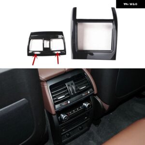 BMW X5 F15 2014-18 右ハンドル ABS カーボン スタイル 装飾 アクセサリー インテリア トリム ステッカー - B Rear air outlet