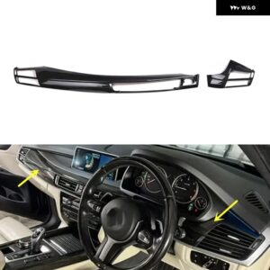 BMW X5 F15 2014-18 右ハンドル ABS カーボン スタイル 装飾 アクセサリー インテリア トリム ステッカー - Car front