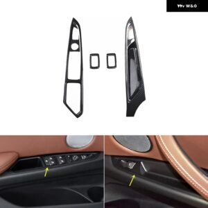 BMW X5 F15 2014-18 ABS カーボン スタイル アクセサリー車内 装飾 モールドカバー トリム ステッカー - Windows control pane