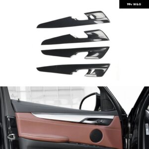 BMW X5 F15 2014-18 ABS カーボン スタイル アクセサリー車内 装飾 モールドカバー トリム ステッカー - Type A door trim