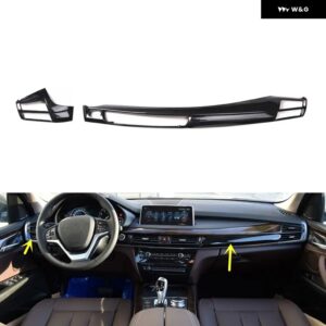 BMW X5 F15 2014-18 ABS カーボン スタイル アクセサリー車内 装飾 モールドカバー トリム ステッカー - Car front