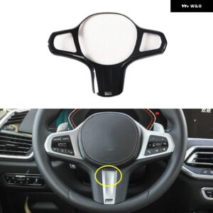 BMW X5 G05 2019-22 プラスチック カーボン スタイル 装飾 アクセサリーカー インテリア ギアドア トリム ステッカー - Steering Wheel