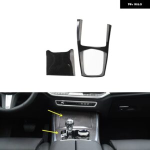 BMW X5 G05 2019-22 プラスチック カーボン スタイル 装飾 アクセサリーカー インテリア ギアドア トリム ステッカー - Gear