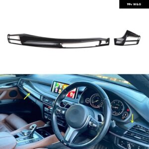 BMW X6 F16 2015-19 右ハンドル プラスチック カーボン スタイル 装飾 アクセサリー インテリア トリム ステッカー - Car front