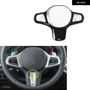 BMW X5 G05 2019-22 右ハンドル プラスチック カーボン スタイル 装飾 アクセサリー インテリア トリム ステッカー - Steering Wheel
