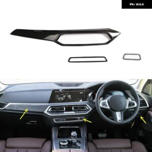 BMW X5 G05 2019-22 右ハンドル プラスチック カーボン スタイル 装飾 アクセサリー インテリア トリム ステッカー - Car front