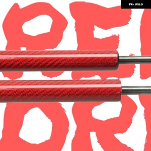 ランドローバー テールゲート ダンパー レンジローバー スポーツ L320 LS 2005-2013 トランク ブーツ ガスチャージ ガスストラット - Red Carbon Fiber